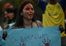 Indígenas protestan por sus derechos a pocas horas del inicio de la Cumbre Amazónica