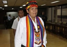 El dirigente indígena Pepe Acacho fue detenido en la terminal terrestre de Macas