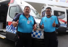 Noboa entregó 10 ambulancias a Pastaza y otras provincias