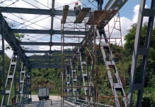 El arreglo en el puente Jondachi avanza a buen ritmo
