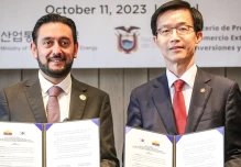 Ecuador firmó el acuerdo comercial con Corea del Sur en Seúl