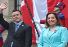 Noboa se reunió con Boluarte en Lima al inicio del gabinete bilateral