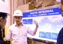 Noboa y Manzano inspeccionaron el complejo Paute-Molino 