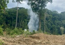 Maquinaria utilizada para minería ilegal fue destruida en Sucumbíos