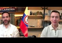 Noboa felicita a Abelardo de la Espriella por su triunfo en primera vuelta 