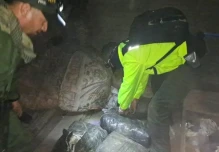 Policía colombiana incautó 53,5 kilos de heroína que tenían como destino Ecuador