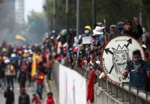 Disturbios en el centro de Quito durante noveno día de protestas