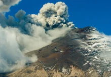 Los volcanes activos de Ecuador se muestran con intensidades entre moderada y alta