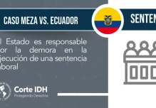 CorteIDH condenó a Ecuador