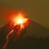 Sangay arrojó material incandescente y generó 7 explosiones cada hora
