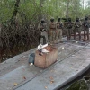 Militares hallaron un astillero y un semisumergible en Esmeraldas