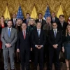 Lasso recibió a una delegación de senadores estadounidenses en Carondelet
