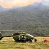 Helicópteros de Ecuador y Perú combaten el fuego en Loja