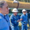 Reinoso inspeccionó las estaciones de bombeo del SOTE