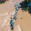 Lluvias en Machala inundan viviendas y comercios tras el desbordamiento del canal El Macho