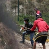 En el segundo día de para hubo bloqueo de vías y pequeñas protestas