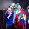 Boxeo: David Benavidez salió con la bandera de Ecuador en su pelea ante Caleb Plant