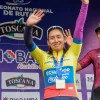 Richard Carapaz y Miryam Núñez ganaron la contrarreloj
