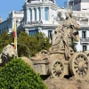 La fuente de La Cibeles de Madrid se iluminará con los colores de la bandera de Ecuador