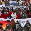 El movimiento indígena marcha contra la inseguridad y el aumento del IVA