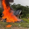 ARCOM destruyó 3 campamentos de minería ilegal en Orellana