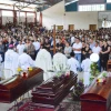 En misa campal se despide a fallecidos en deslizamiento en Morona Santiago