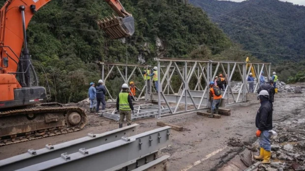 MTOP instala puente Bailey para recuperar la conectividad en Napo