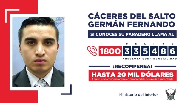 Ecuador coordina con policías de América la búsqueda del teniente Germán Cáceres
