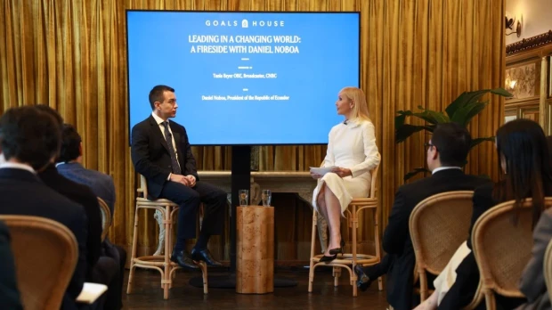 Noboa expone oportunidades de inversión de Ecuador durante agenda en Nueva York