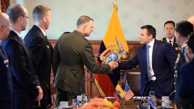 Noboa y el Comando Sur de Estados Unidos refuerzan alianza estratégica contra el narcoterrorismo