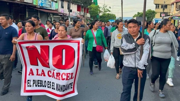 La Conaie respalda protesta contra mega-cárcel en Archidona