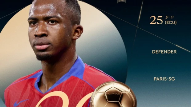 Balón de Oro 2026: Willian Pacho termina en el puesto 20 y hace historia para el fútbol ecuatoriano