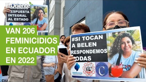 Van 206 feminicidios en Ecuador en 2022